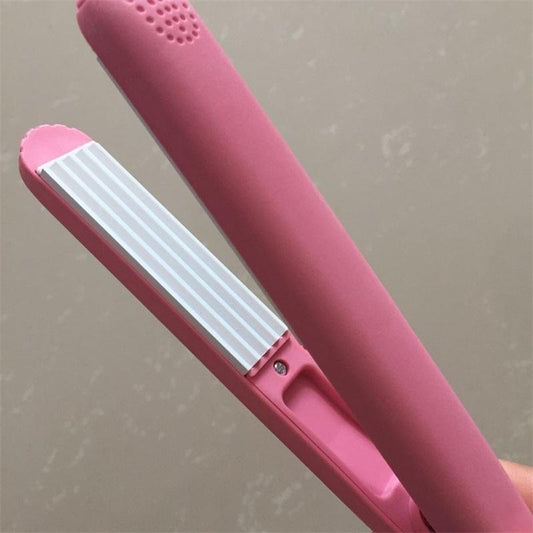 Mini Hair Straightener Ceramic Curling Iron Corrugate Hair Iron Styling Tools Volume Hair Curler With EU Plug