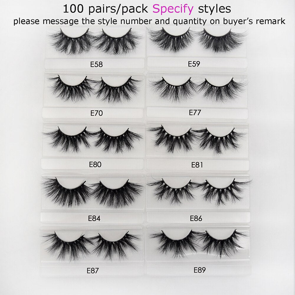 100 pairs/pack Visofree 3D 5D Mink Lashes wholesale Cruelty free makeup False Eyelashes faux cils beauty eyelashes vendors