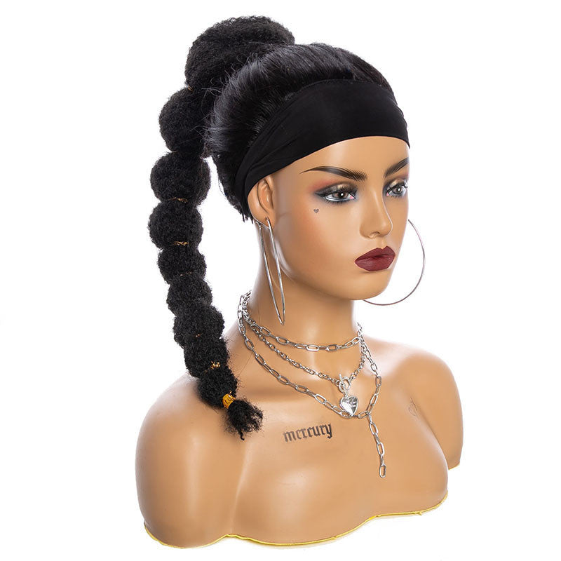 YOUR BEAUTY KinkyStraight Hair Bubble Ponytail Heat Resistant Synthetic Clip in DrawstringStraight PonyTail HairExtensions18inch