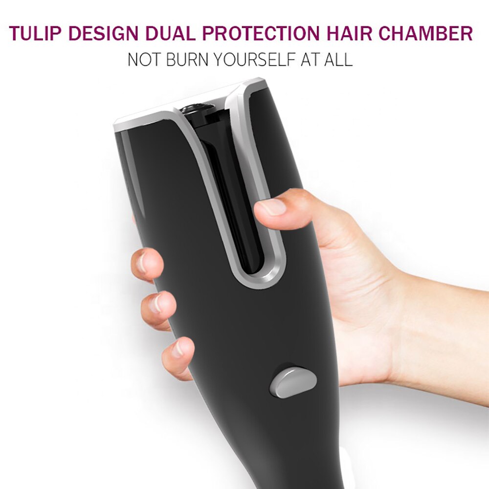 New Arrival LCD Full Automatic Hair Curler Curling Iron Air Curler Air Rotating Portable Air Spin N Wand Curl 1 Inch Hair Curler