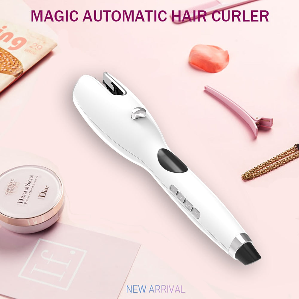 New Arrival LCD Full Automatic Hair Curler Curling Iron Air Curler Air Rotating Portable Air Spin N Wand Curl 1 Inch Hair Curler
