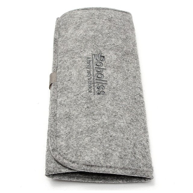 Portable Fold Hair Curling Irons Straightener Storage Bag Pouch Travel Hair Styling Tool Heat Resistant Protective Case Mat Pad