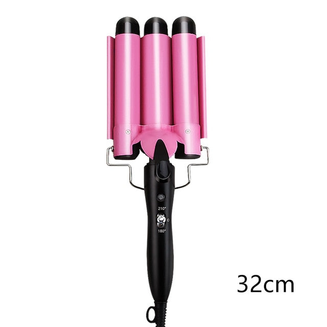 Hair Curling Iron Ceramic Professional Triple Barrel Hair Curler Egg Roll Hair Styling Tools Hair Styler Wand Curler Irons