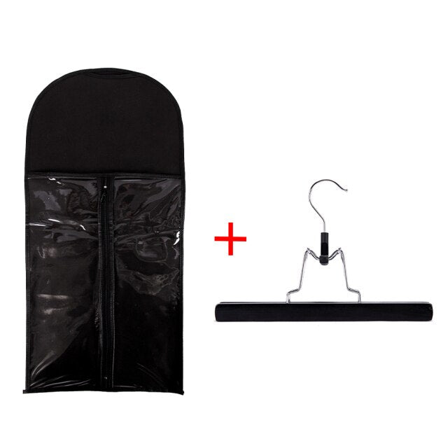 Alileader 10Pcs Portable Hair Extension Storage Bag For Human Hair Bundles Weft Packaging Suit Case Zipper Bag In Wholesale